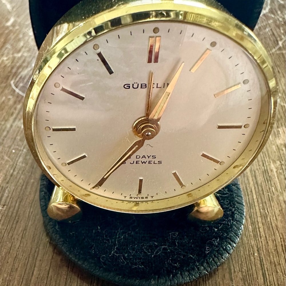 Gold Table Clock